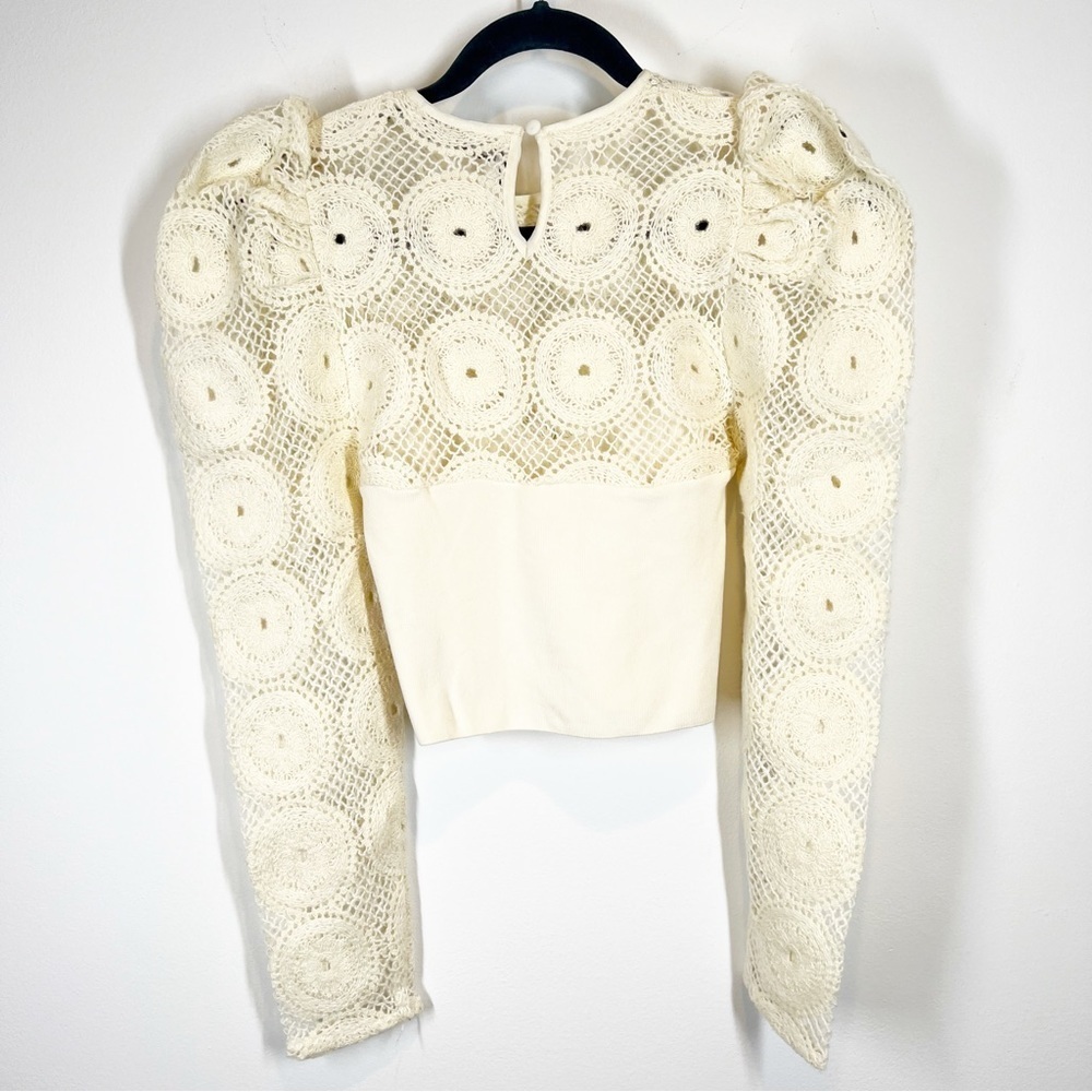 NWOT Zara Crochet Corset Top - Picture 6 of 7